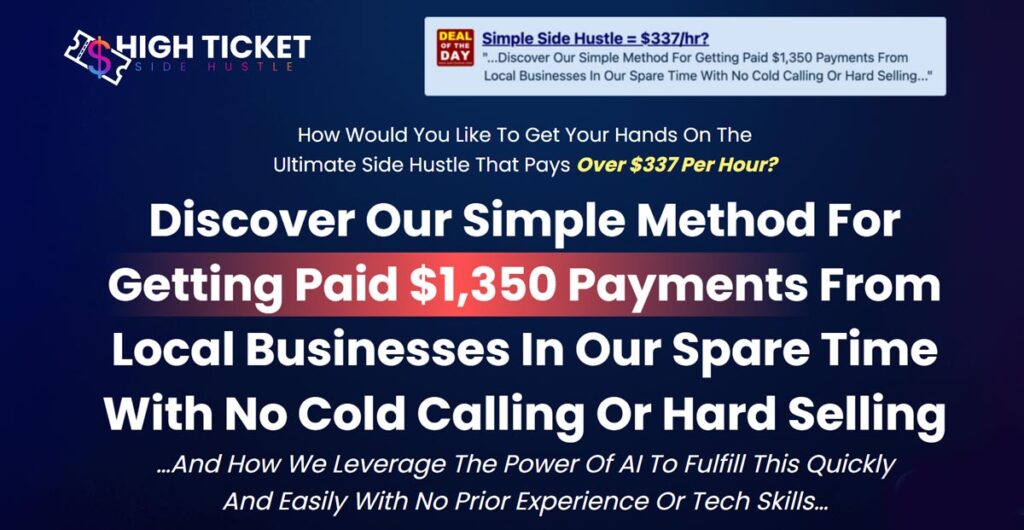 High Ticket Side Hustle