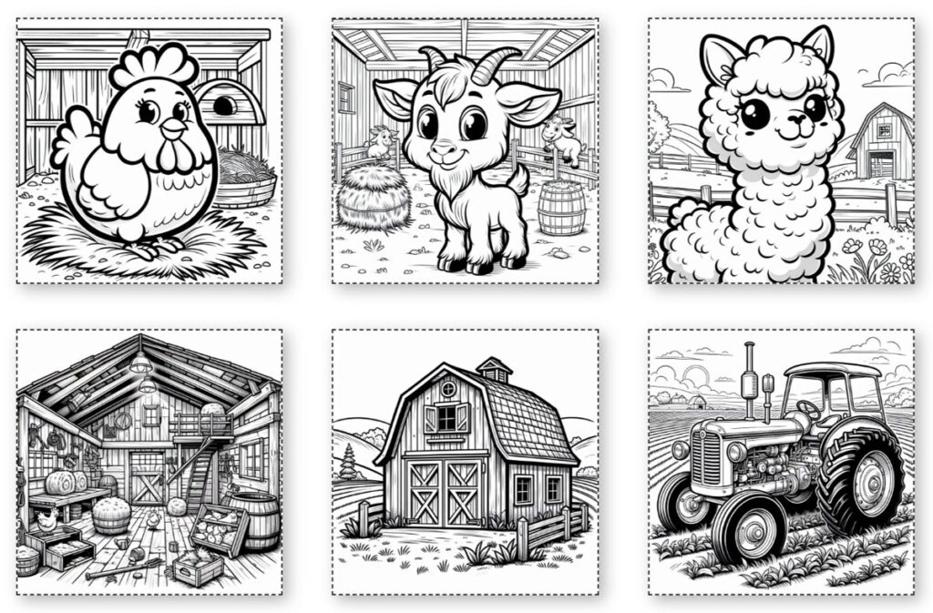 Farm Life Coloring Pages Review